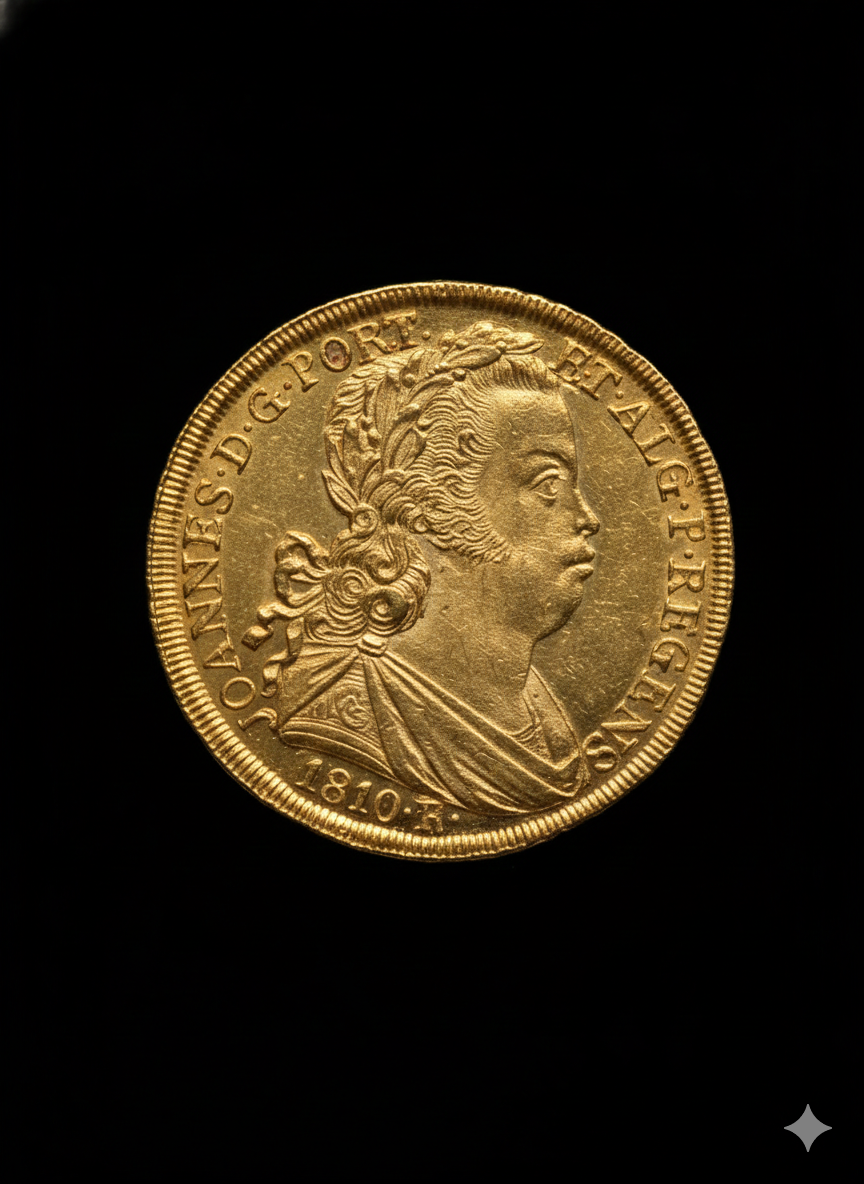 D. João Prince Regent gold 6400 Réis 1810-R